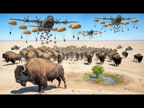 Texas Released Thousands Of Bison Into A Scorching Desert — What NASA Saw From Space Is Impossible