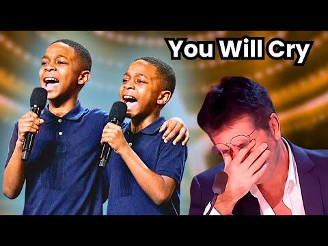 11-year-old IDENTICAL TWIN brothers sings the best Christian song in the world on AGT
