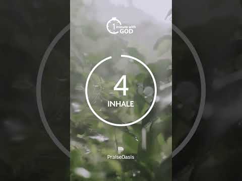 MINUTE WITH GOD | Guided Breathing Worship #soakingworshipmusic #guidedmeditation #guidedbreathing