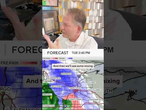 Snow Likely In Twin Cities Metro and North Tuesday 12/9/2025