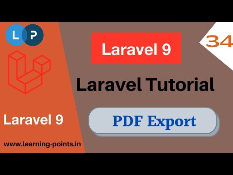 HTML to PDF converter | Laravel PDF export | Export Data to PDF | Laravel 9 | Learning Points