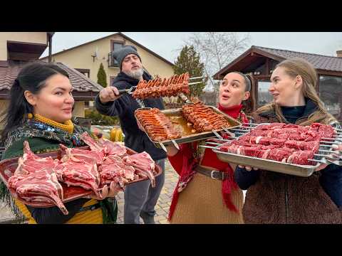 Perfect Evening with Family – Juicy Steaks, Crispy Wings and the Aroma of a Campfire!