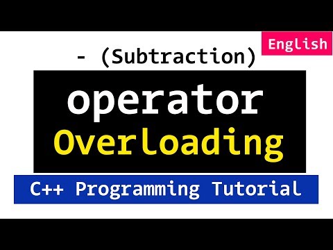 C++ Overloading "-" Operator | Define Operator Function outside Class | Video Tutorial