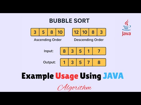 Bubble Sort Example usage || sort an array in ascending , descending and by taking user input.