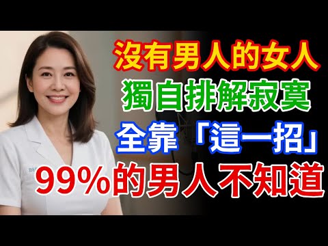 99%的男人不知道！女人獨自排解寂寞，全靠「這招」！男人能為她做什麼？