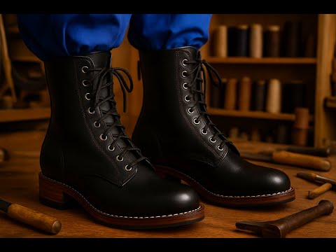 Handmade Leather Ladies’ Boots | Step-by-Step Ankle Boot Making Process