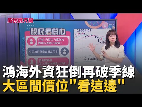 鴻海外資狂倒再破季線 短線轉大區間操作"價位看這邊" 記憶體+漲價題材"反人性操作"【股民最大黨-股民最關心】|主播 張懷慈|#股民最大黨 20251128|三立iNEWS