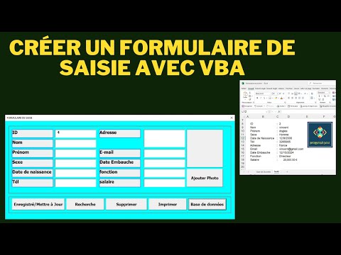 🚀 comment créer un formulaire de saisie de données avec photo | formulaire excel VBA  📝💻