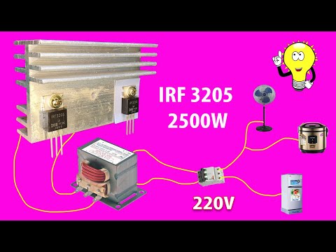 How to make a simple inverter 2500W, Microwave transformer, creative prodigy #97