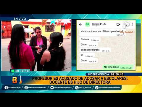 Profesor es señalado por acosar a escolares en Independencia: sería hijo de la directora