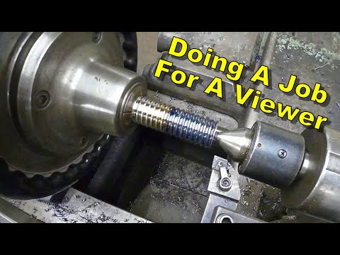 Machining a Hardened Ball Screw - Viewer Sent in This Job - Manual Machining
