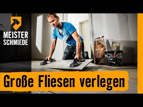 Große Fliesen verlegen | HORNBACH Meisterschmiede
