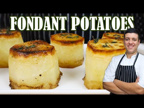 How to Make Fondant Potatoes | Classic French Potato Recipe by Lounging with Lenny