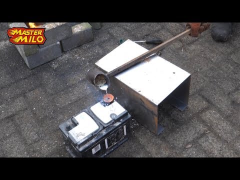 Molten lead on a battery!?