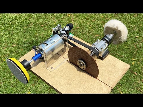 How to Make a Bench Grinder Polisher at Home using 895 Motor