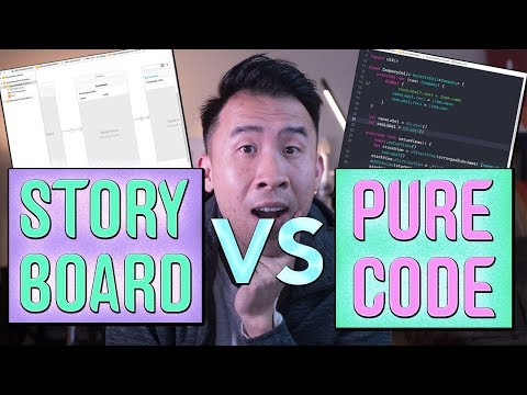 Storyboard vs Code SpeedRun - Which is Faster? (iOS Swift 4)
