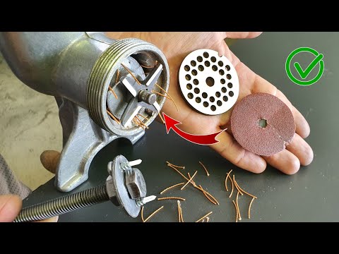 Wow, this meat grinder now looks like a razor! Cuts thread and iron with ease!