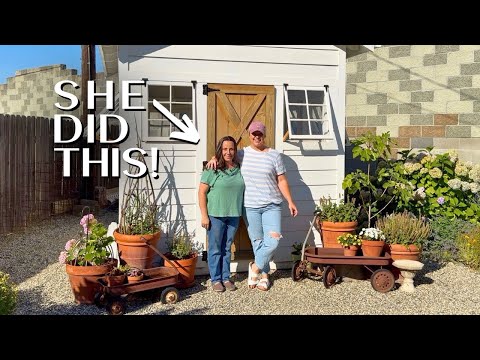 The MOST Resourceful Gardener's Garden Tour! DIY Tomato Cages, Arches Galore & THAT SHED! 🤩