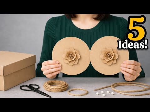 Super Beautiful but Low-Cost! 5 Best DIY Space-Saving Craft Ideas from Waste Material ♻️#2025