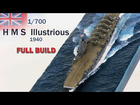 [FULL BUILD] 1/700 HMS Illustrious 1940 - Taranto raid (Water base diorama)