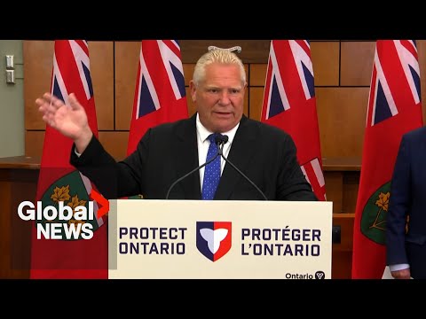 Ford tells Carney not to "roll over" to Trump on US-Canada trade deal