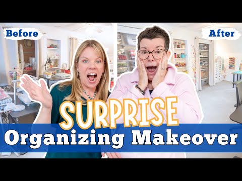 You Won’t Believe This Cluttered Craft Room Makeover - Awesome Organizing Ideas!