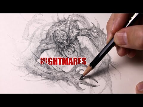 Sketching Nightmares – Designing a Haunting Humanoid Creature (Real-Time Art Process)