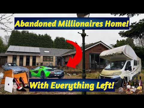 Abandoned Millionaires Home With Everything Left!.. What They Left Will Leave You Speechless!