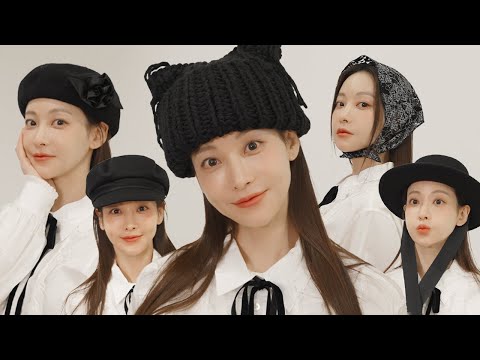 겨울에는 블랙 모자가 최고⭑⭑ ͙ 🎩 !! 🖤