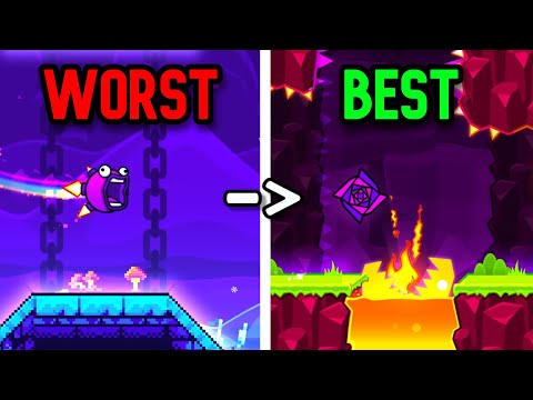 RANKING GEOMETRY DASH LEVELS WORST TO BEST