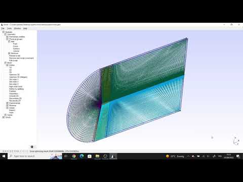Generating C-Mesh around Airfoil in gmsh