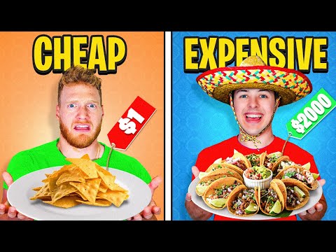 Eating CHEAP vs EXPENSIVE Mexican Food CHALLENGE