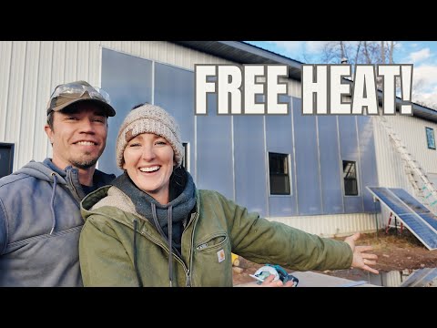 Building Our 2nd Solar Heater Wall - BIG Improvements!