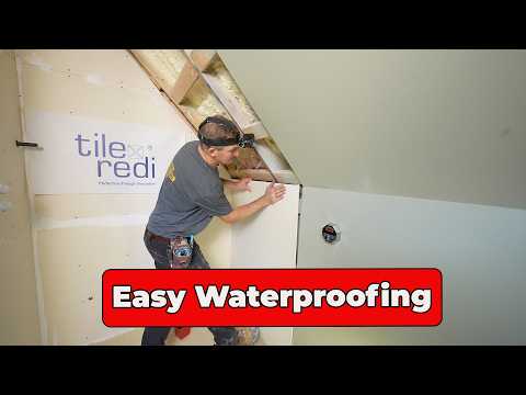 Easy Steam Shower Waterproofing by Tile Redi