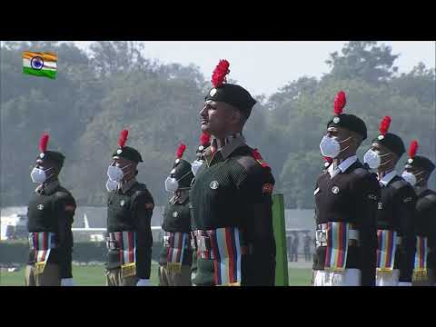 PM Narendra Modi inspects the Guard of Honour at NCC Rally 2022