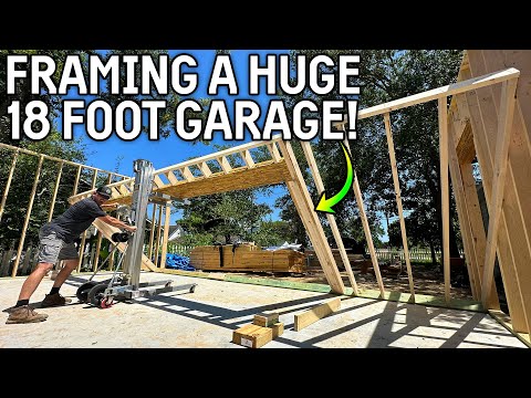 FRAMING Our DRIVE THROUGH Garage!! - Will This ONE MAN LIFT Work?