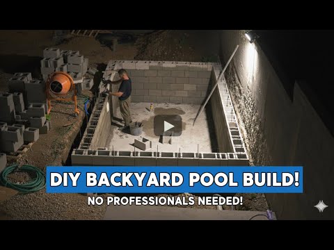 Building My Own Swimming Pool    * Step by Step *   PT1