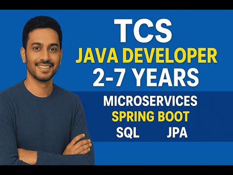 🔔 TCS Java Developer Interview | 2–7 Years Experience | Java 8 | Spring Boot | Microservices | SQL