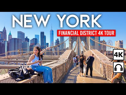 NEW YORK CITY đşđ¸ Financial District & Brooklyn Bridge - Manhattan | 4K Walking Tour