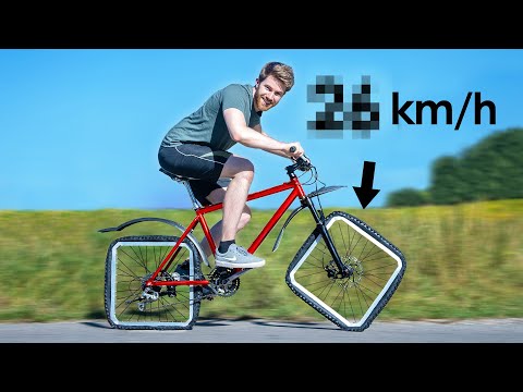 Fahrrad mit 4-eckigen Rädern bauen! :D