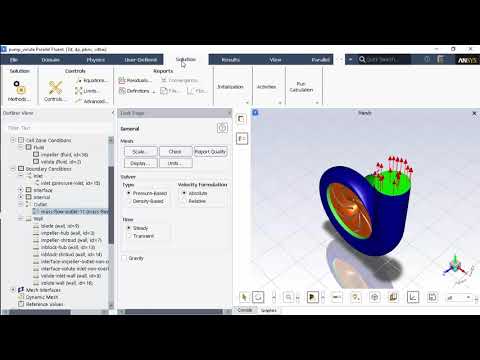ANSYS Fluent: Evaluating the Performance of a Centrifugal Pump with a Volute