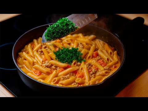 15-Minute Creamy Pasta with Ground Beef — Dinner Made Easy!