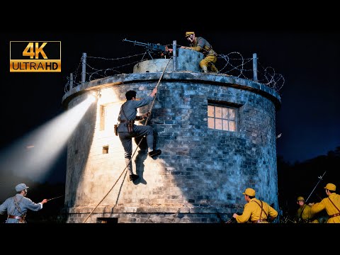 [MULTI SUB] 八路軍在黑夜悄悄潛入日軍砲樓，將日軍一網打盡！#抗戰 #movie #復仇 #武俠 #功夫 #kungfu #經典 #抗戰劇
