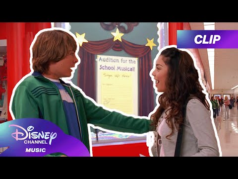 Troy and Gabriella Reunite at School 😍🏫 | High School Musical Throwback | @disneychannelmusic