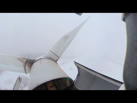POV short Inspection of an old AN 1300 Windturbine