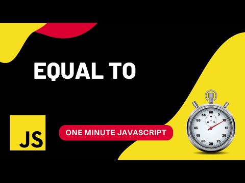Equal To | == vs === | Strict Equality | Javascript | One Minute Javascript | 1 Min JS | Quick JS