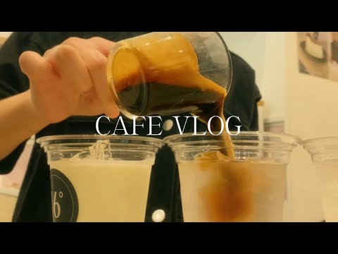 [ASMR] | Cafe Vlog | coffee and cake | dine in and delivery | iPhone XS