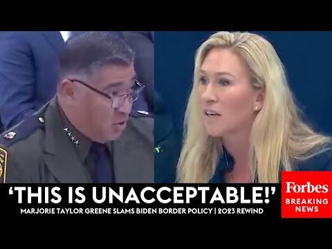 FIERY: Marjorie Taylor Greene Excoriates Witnesses, Officials Over Biden Border Policy | 2023 Rewind