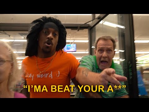 Angry Old Man Attacks My Filmer!