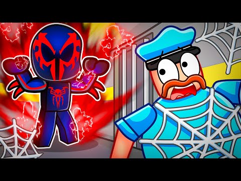 I Became SPIDER-MAN 2099 in BARRY'S PRISON... (Roblox)